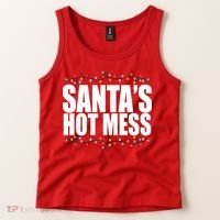 Santas Hot Mess Tank Top thumb 2