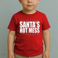 Santas Hot Mess Toddler T-Shirt thumb 2