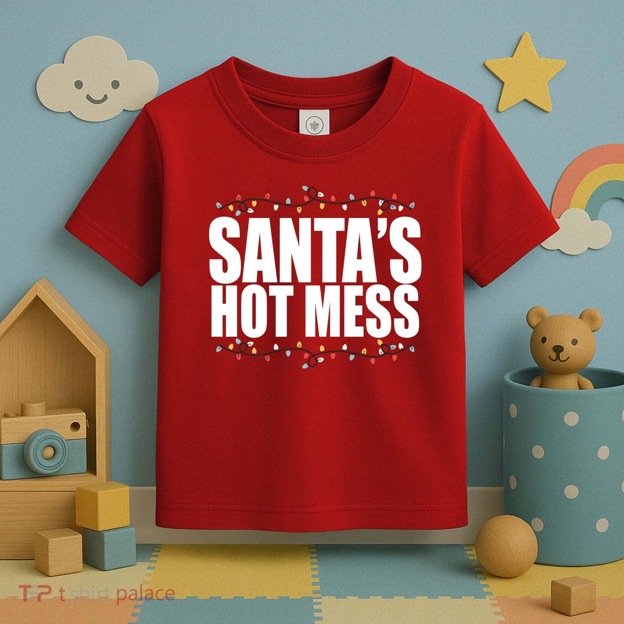 Santas Hot Mess Toddler T-Shirt