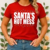 Santas Hot Mess Women's T-Shirt thumb 2