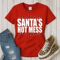 Santas Hot Mess Women's T-Shirt thumb 3