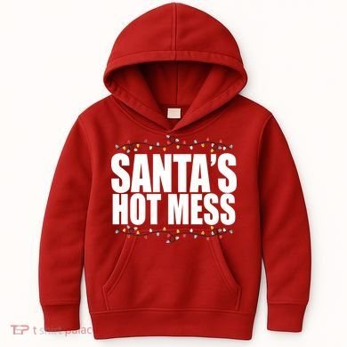 Santas Hot Mess Kids Hoodie