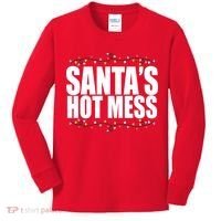 Santas Hot Mess Kids Long Sleeve Shirt thumb 0