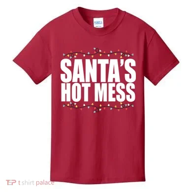 Santas Hot Mess Kids T-Shirt