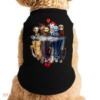 Scary Horror Movies Chibi Character Water Reflection Doggie Tank thumb 0