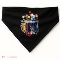 Scary Horror Movies Chibi Character Water Reflection USA-Made Doggie Bandana thumb 0