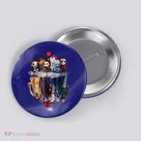 Scary Horror Movies Chibi Character Water Reflection Button thumb 0