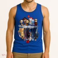 Scary Horror Movies Chibi Character Water Reflection Tank Top thumb 3