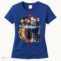 Scary Horror Movies Chibi Character Water Reflection Women's T-Shirt thumb 0