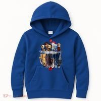 Scary Horror Movies Chibi Character Water Reflection Kids Hoodie thumb 0