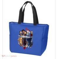 Scary Horror Movies Chibi Character Water Reflection Tote Bag thumb 3