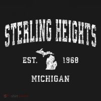 Sterling Heights Michigan Mi Vintage Sports T-Shirt thumb 7