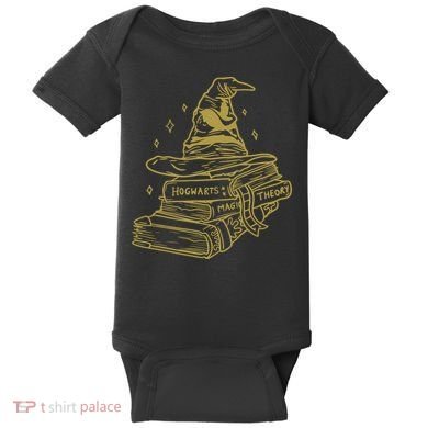 Sorting Hat Magic School Wizard School Baby Bodysuit