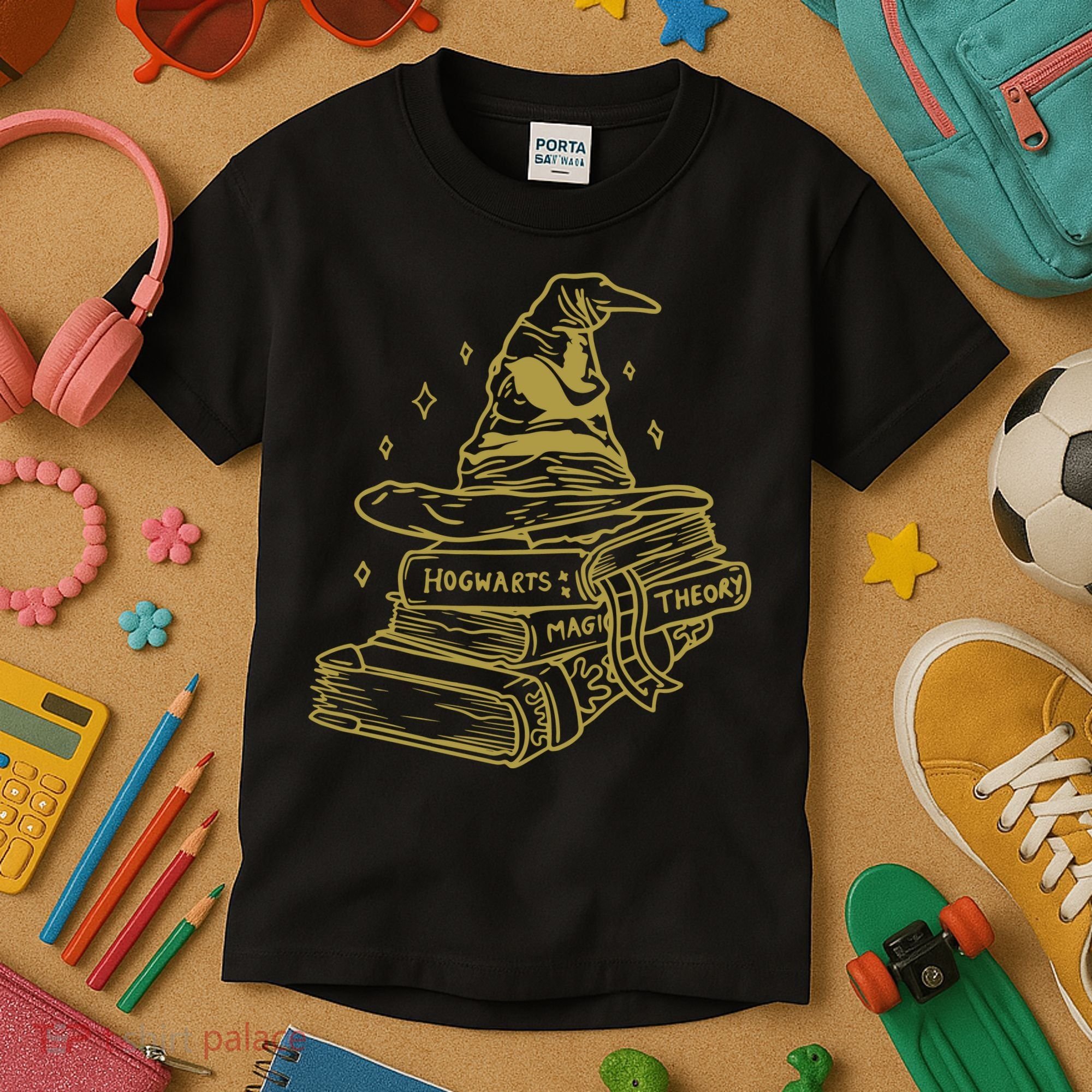 Sorting Hat Magic School Wizard School Kids T-Shirt