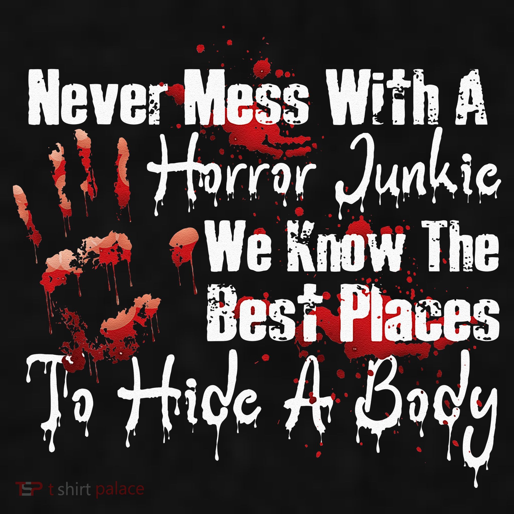 Scary Horror Movie Mess With A Horror Movie Junkie Ladies PosiCharge Tri-Blend Wicking Tank