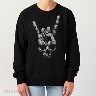 Skull Heavy Metal Women's Sweatshirt