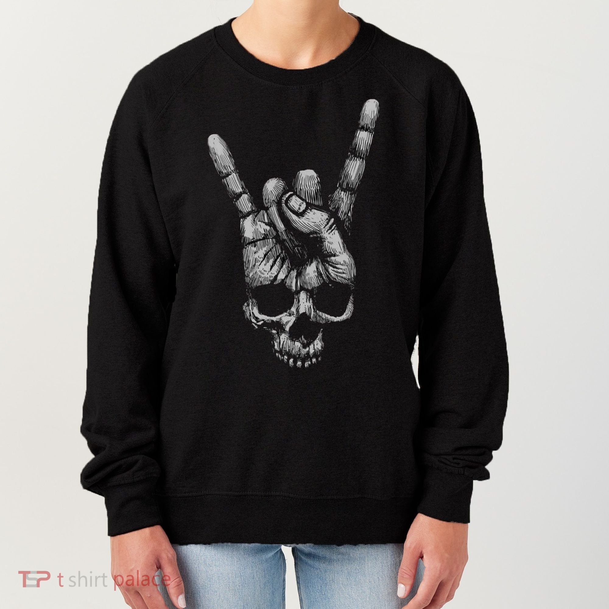 Skull Heavy Metal Women's Sweatshirt