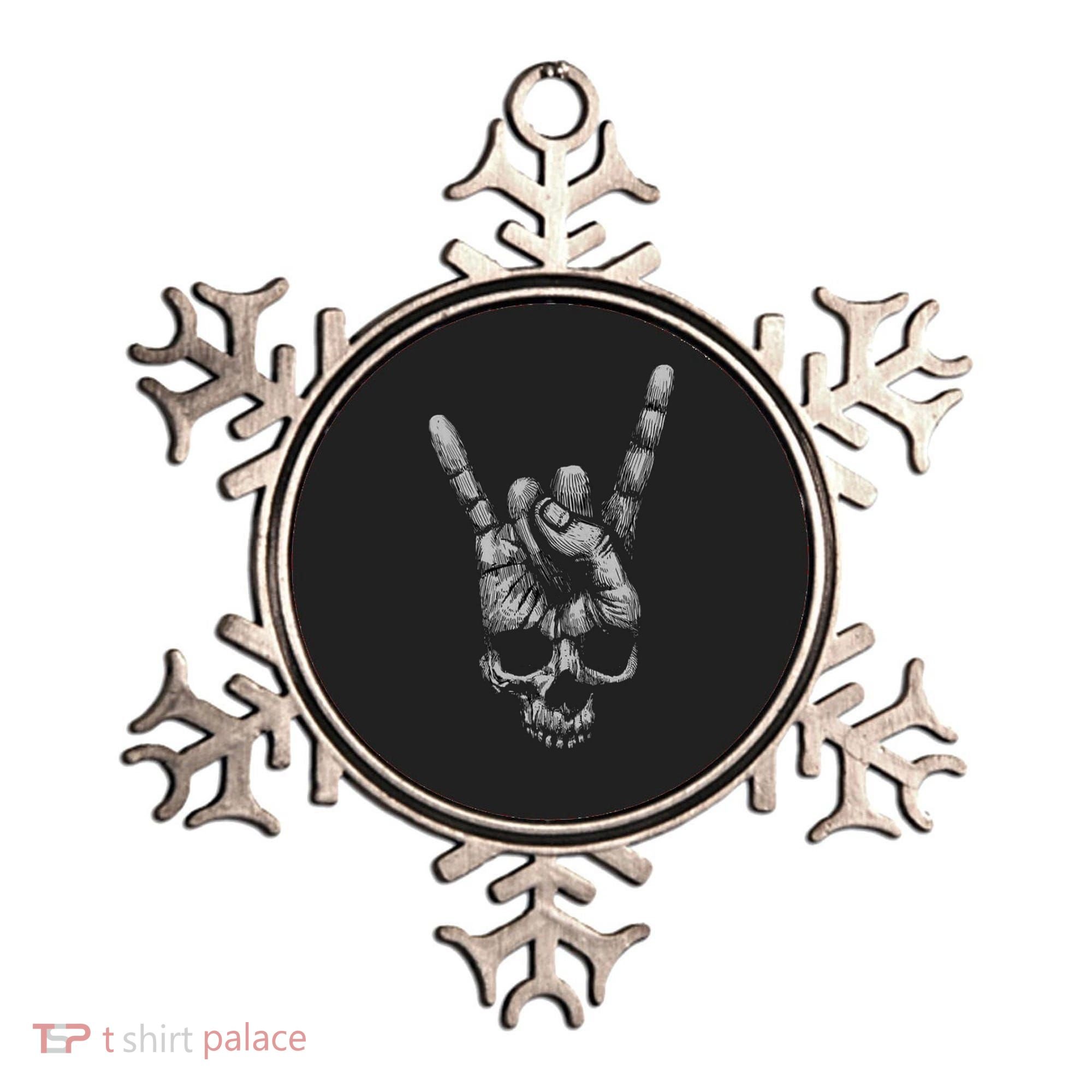 Skull Heavy Metal Ornament