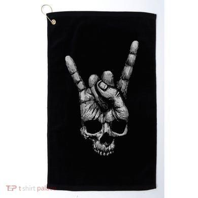 Skull Heavy Metal Golf Towel