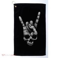 Skull Heavy Metal Golf Towel thumb 0