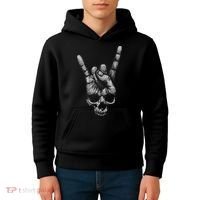Skull Heavy Metal Kids Hoodie thumb 4