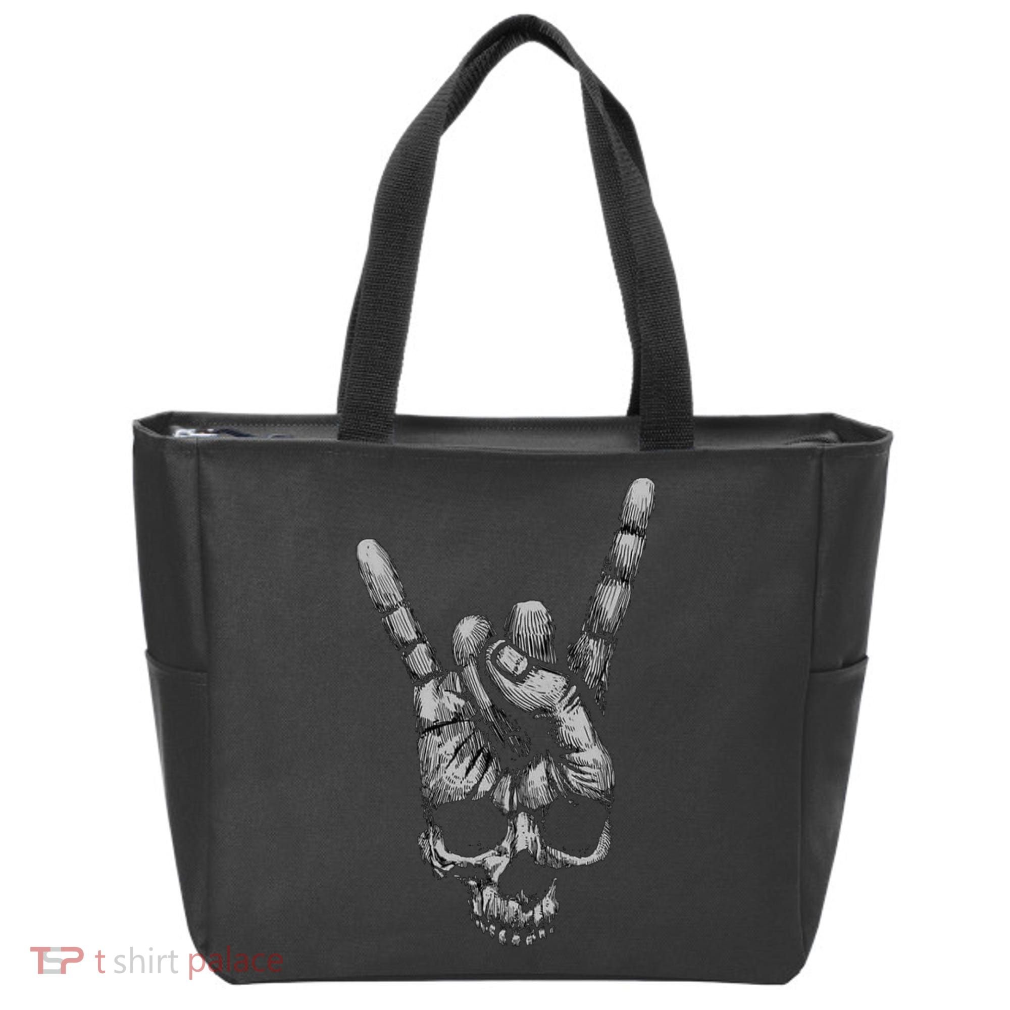 Skull Heavy Metal Tote Bag