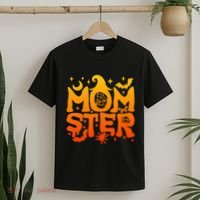 Spooky Halloween momster spooky monster mom family matching T-Shirt thumb 2