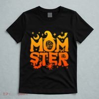 Spooky Halloween momster spooky monster mom family matching T-Shirt thumb 5