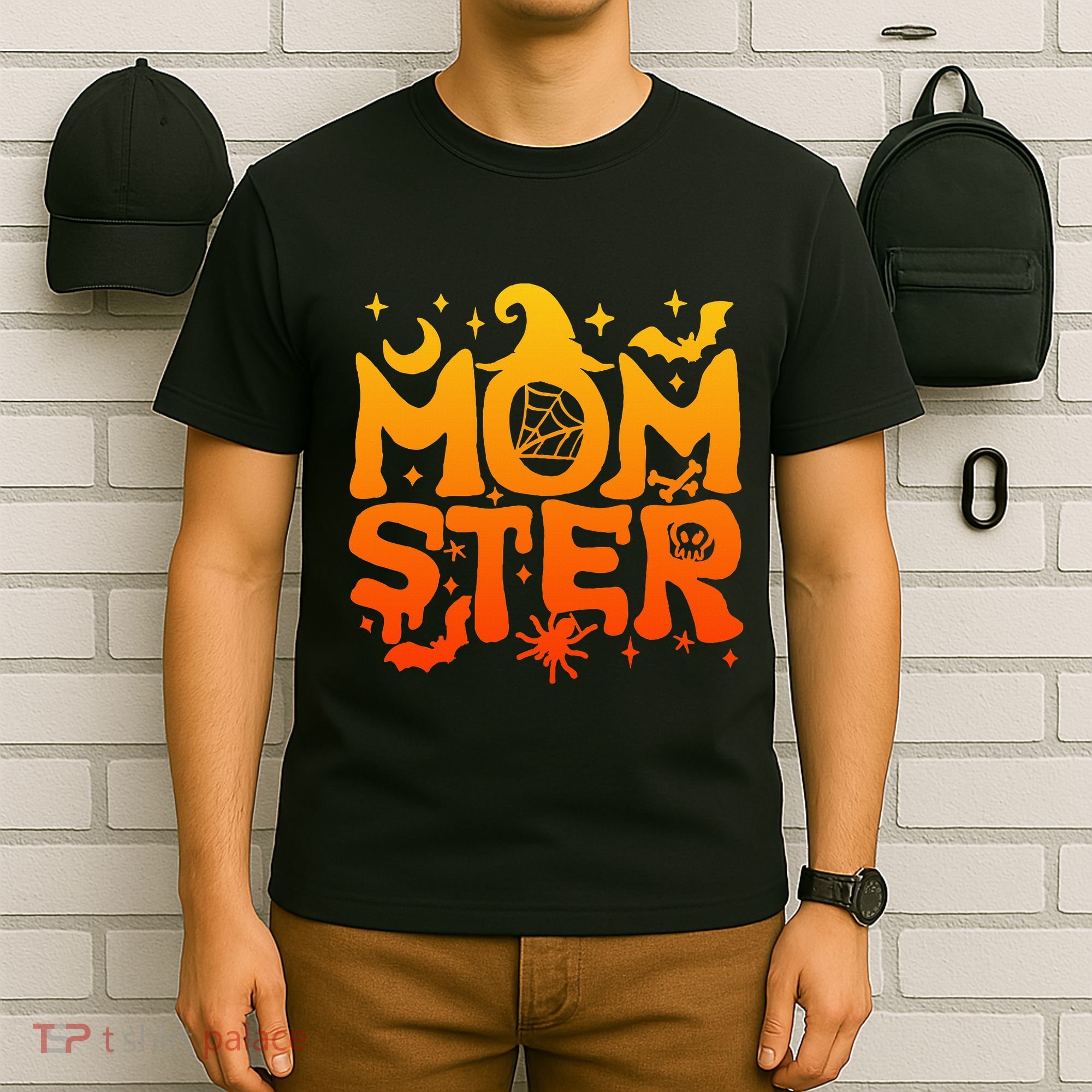 Spooky Halloween momster spooky monster mom family matching T-Shirt