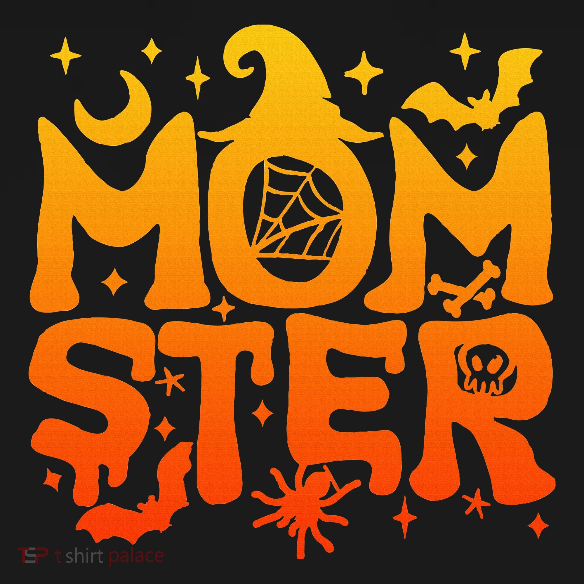 Spooky Halloween momster spooky monster mom family matching Polo