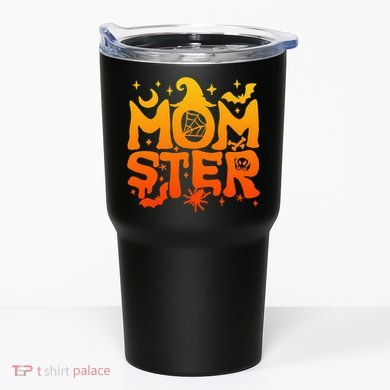 Spooky Halloween momster spooky monster mom family matching Tumbler