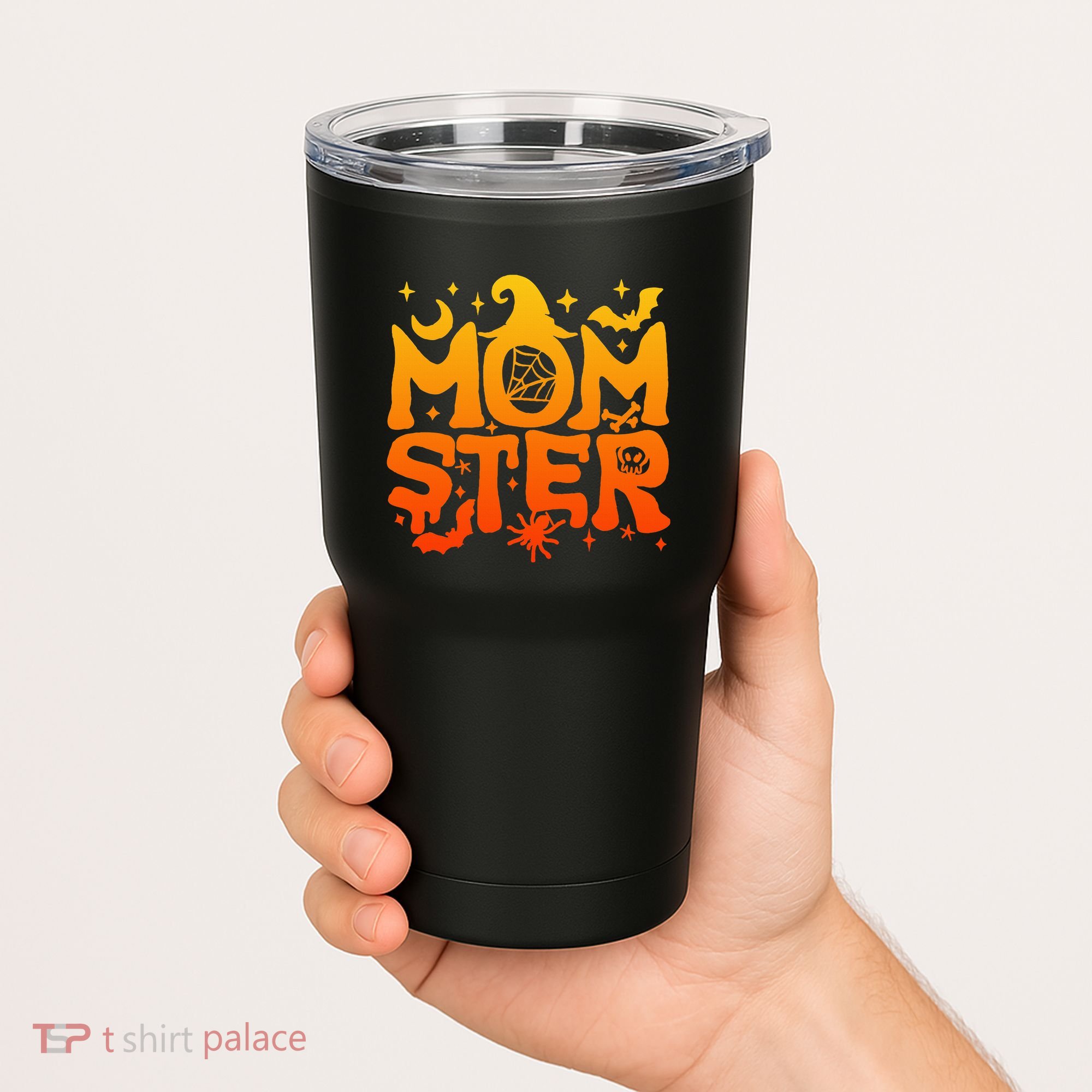 Spooky Halloween momster spooky monster mom family matching Tumbler