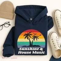 Sunshine & House Music For Raver Edm Hoodie thumb 4