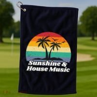 Sunshine & House Music For Raver Edm Golf Towel thumb 1