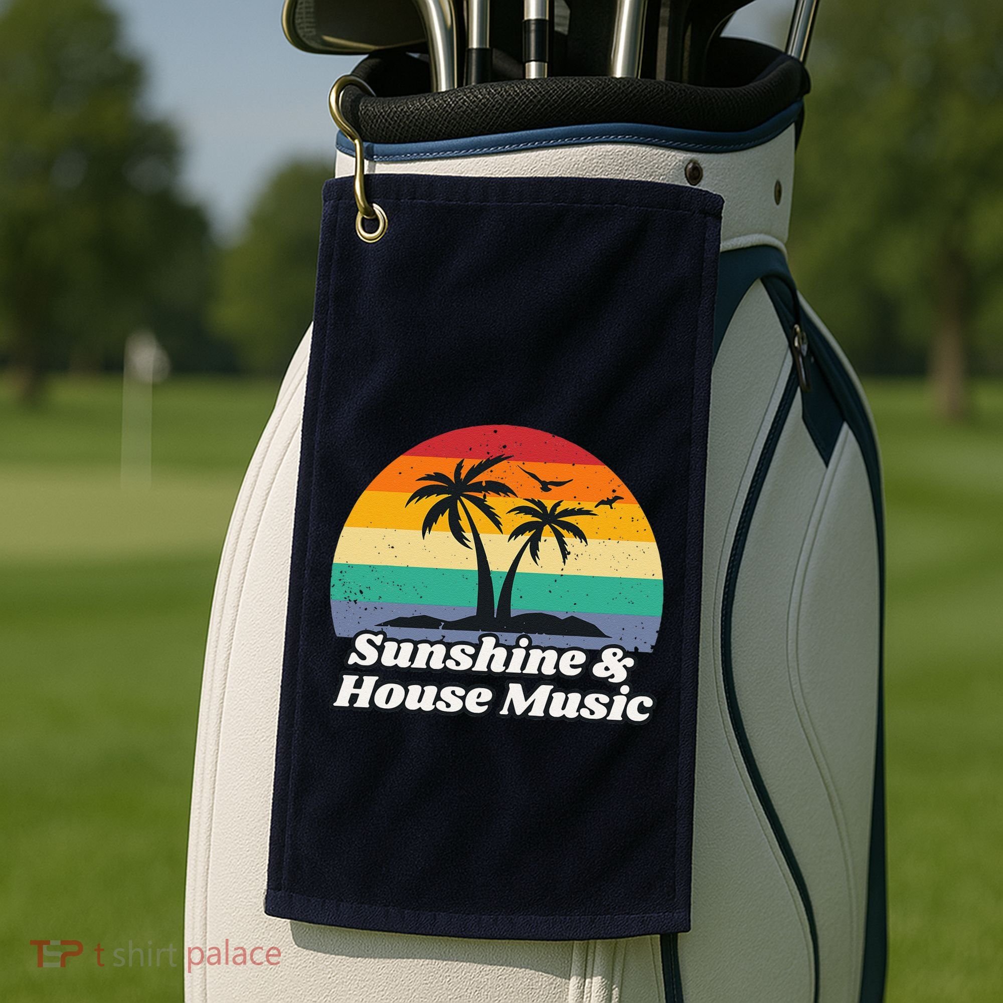 Sunshine & House Music For Raver Edm Golf Towel