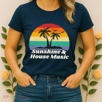 Sunshine & House Music For Raver Edm Women's T-Shirt thumb 2