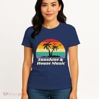Sunshine & House Music For Raver Edm Women's T-Shirt thumb 4