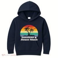 Sunshine & House Music For Raver Edm Kids Hoodie thumb 0