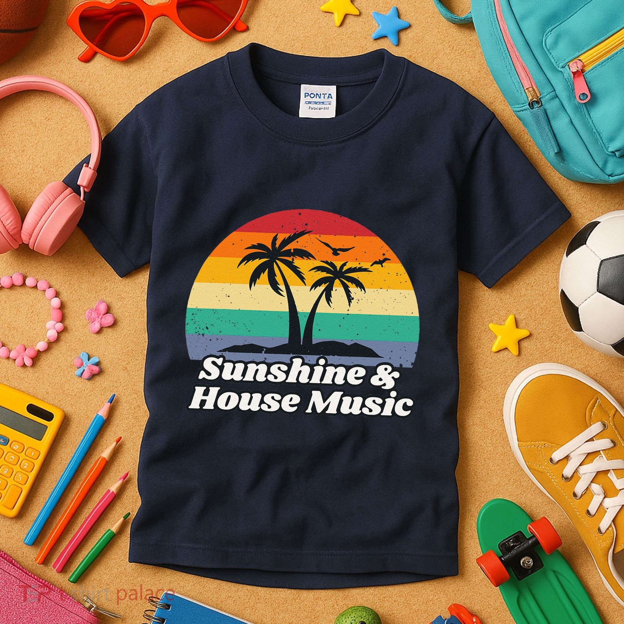 Sunshine & House Music For Raver Edm Kids T-Shirt