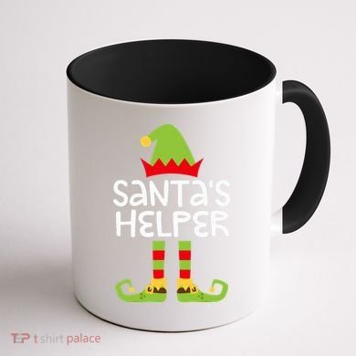 Santa's Helper  Matching Christmas Elves Coffee Mug back