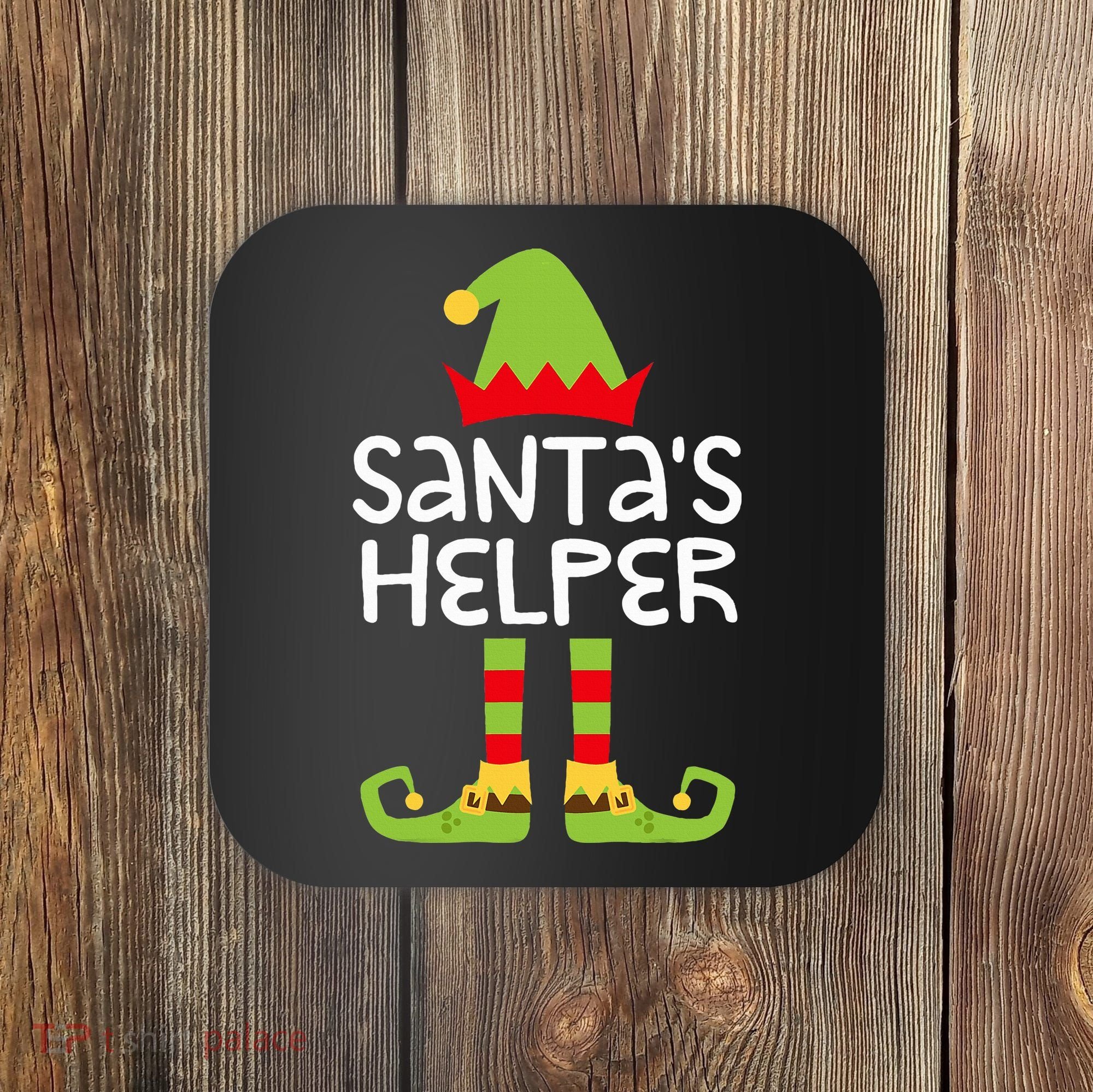 Santa's Helper  Matching Christmas Elves Coaster