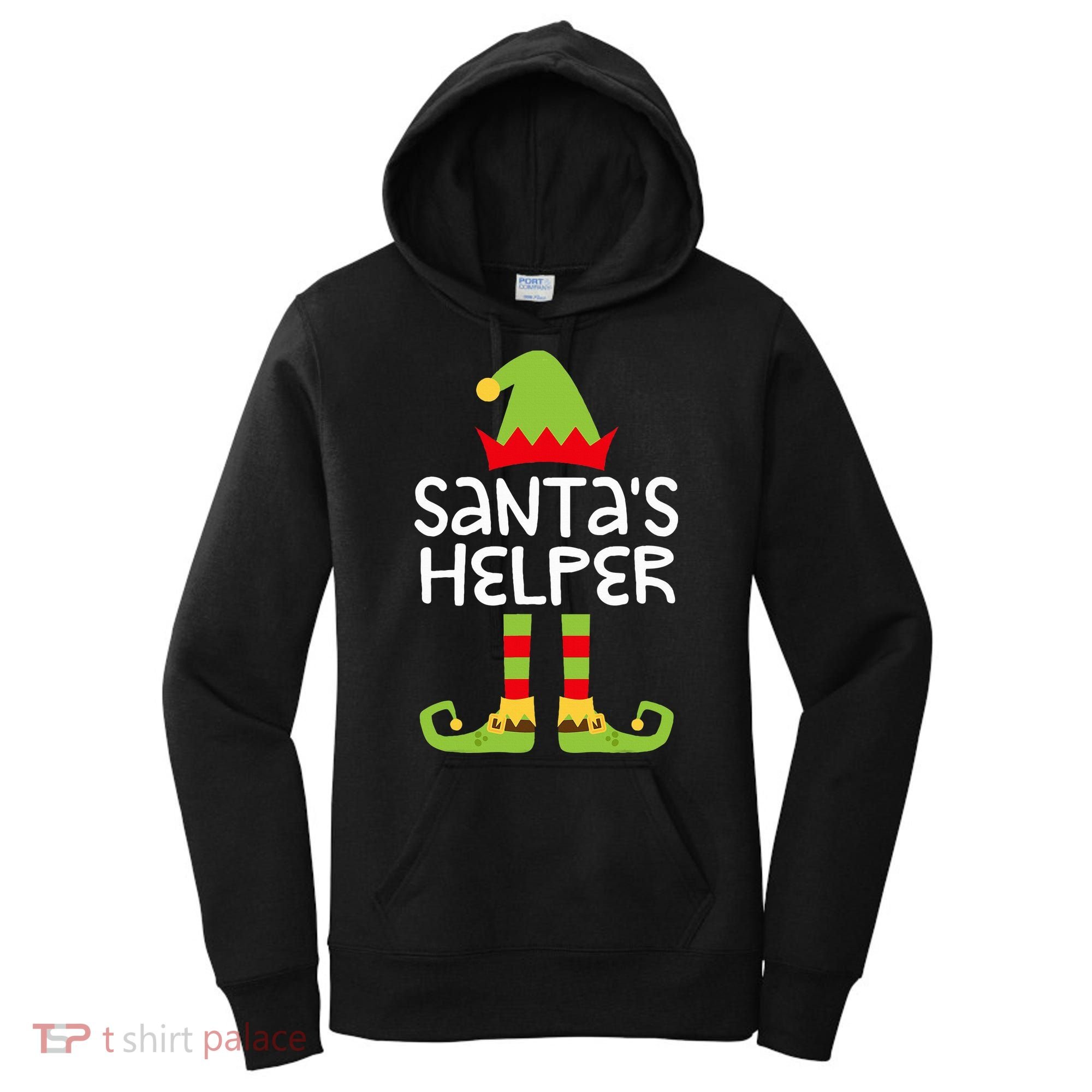Santa's Helper  Matching Christmas Elves Women's Hoodie