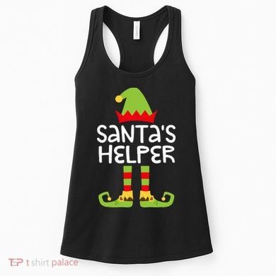 Santa's Helper  Matching Christmas Elves Women's Tank Top