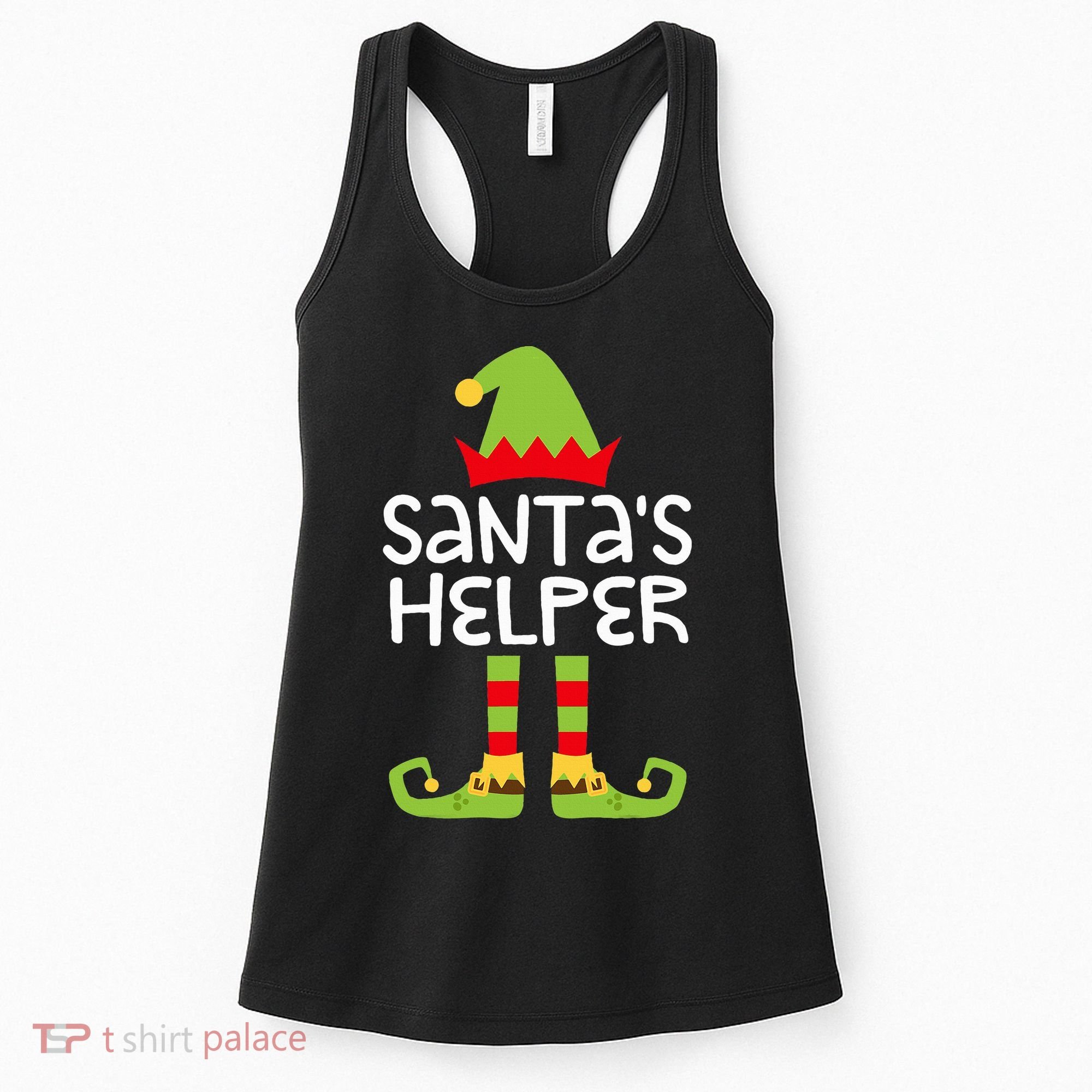 Santa's Helper  Matching Christmas Elves Women's Tank Top