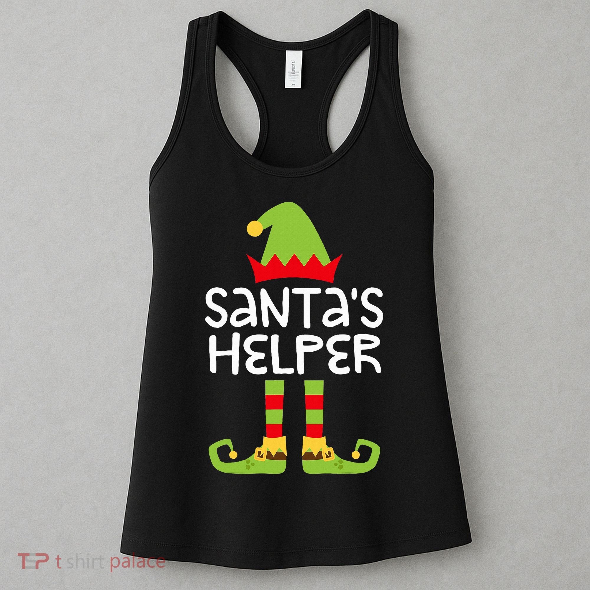 Santa's Helper  Matching Christmas Elves Women's Tank Top