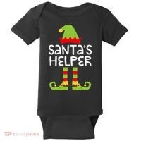 Santa's Helper  Matching Christmas Elves Baby Bodysuit thumb 0