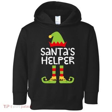 Santa's Helper  Matching Christmas Elves Toddler Hoodie