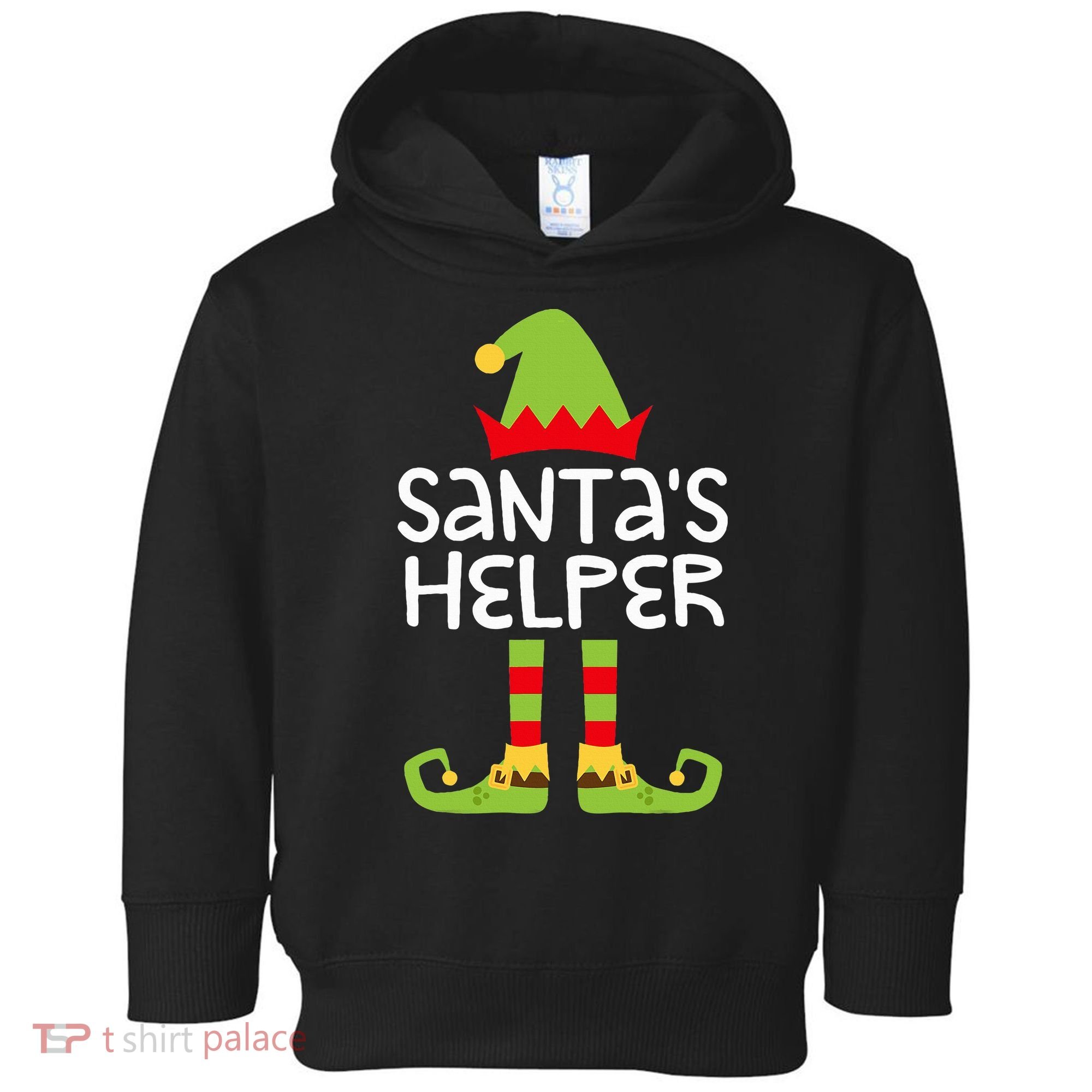 Santa's Helper  Matching Christmas Elves Toddler Hoodie