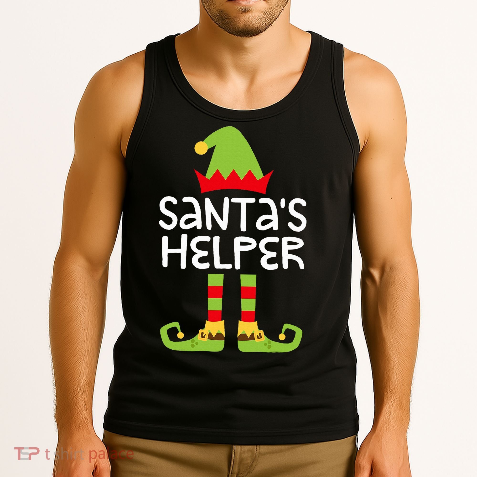 Santa's Helper  Matching Christmas Elves Tank Top
