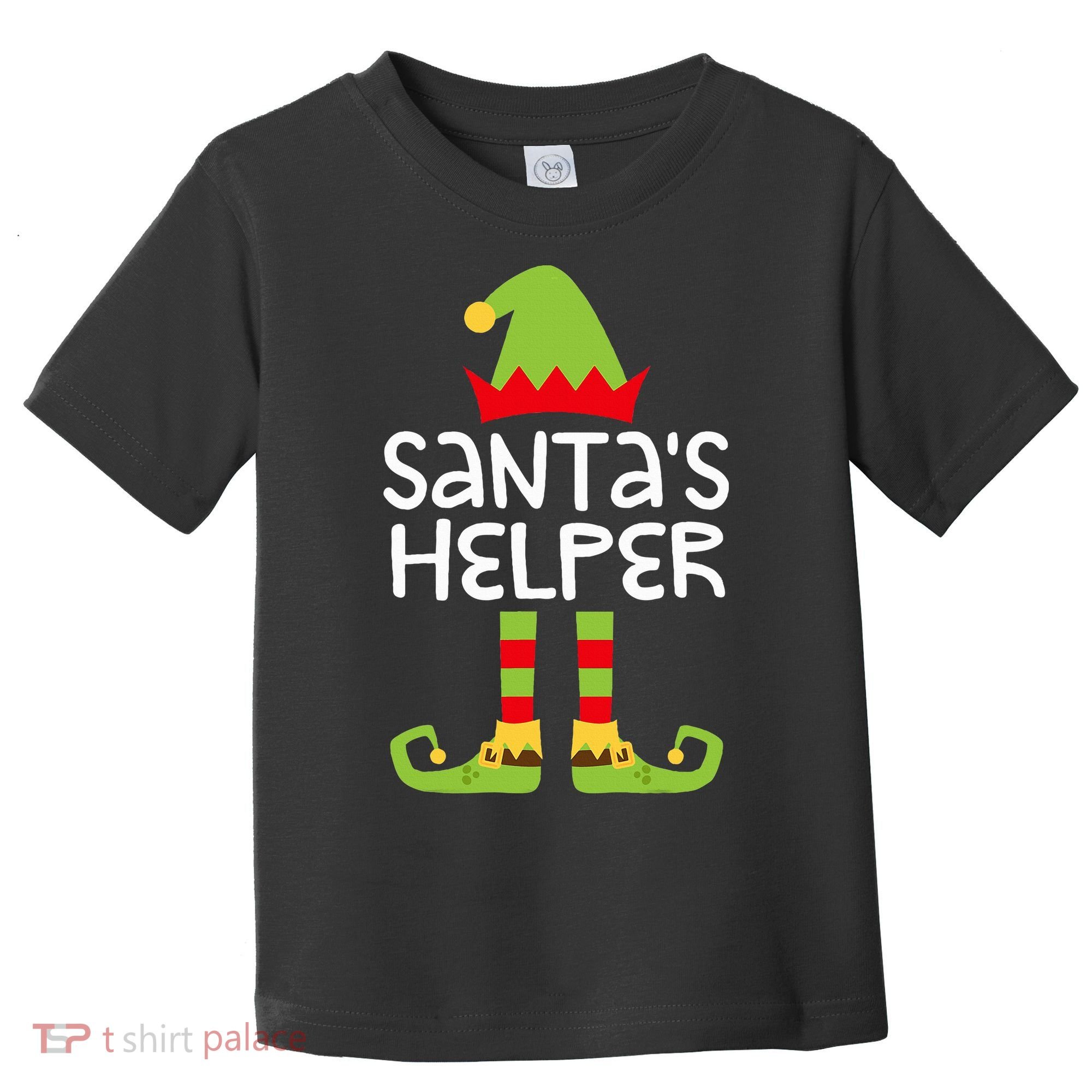 Santa's Helper  Matching Christmas Elves Toddler T-Shirt